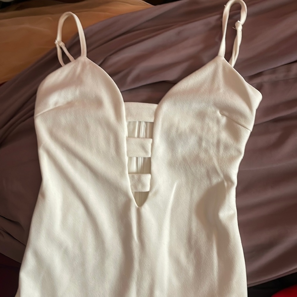 White mid dress